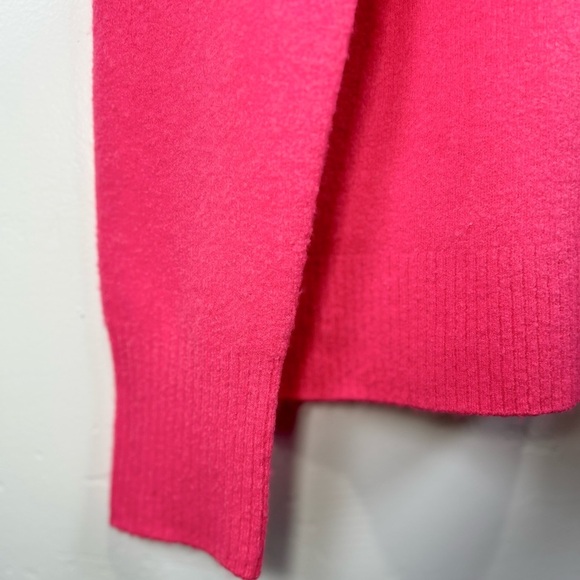 J.Crew Extra-Soft Crewneck Sweater Hot Pink Medium EUC - Picture 3 of 8